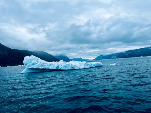A Slab of Drifting Ice in Nuup Kangerlua